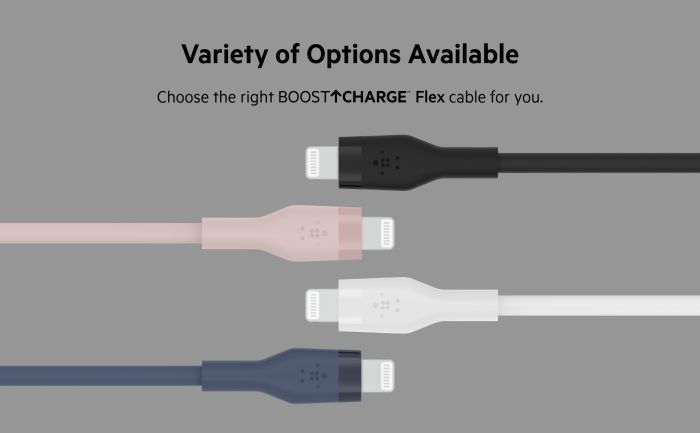 Belkin сable USB-A > Lightning charge/data, 1m, SILICONE, with clip, white