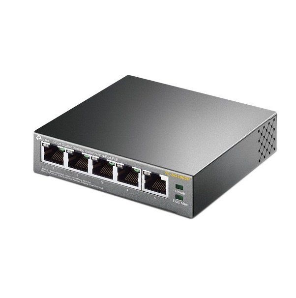 Комутатор TP-LINK  5xGE (4xPoE), 56Вт, Некерований TP-Link TL-SG1005P