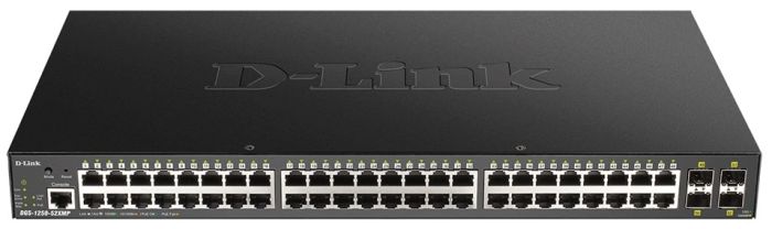 Switch  48xGE PoE, 4xSFP+, 370W, Smart D-Link DGS-1250-52XMP