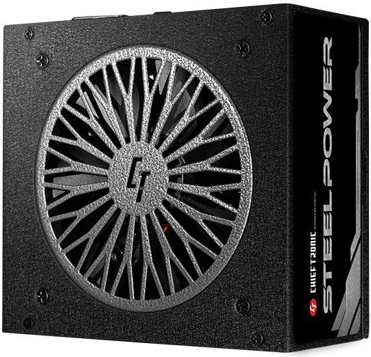 Блок живлення CHIEFTEC Steel Power  (750W), >85%, 80+ Bronze, 120мм, 1xMB 24pin(20+4), 2xCPU 8pin(4+4), 3xMolex, 6xSATA, 4xPCIe 8pin(6+2), Fully Modular