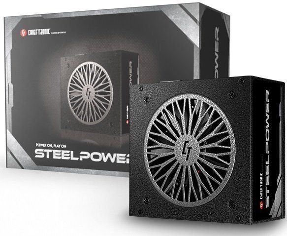 Блок живлення CHIEFTEC Steel Power  (750W), >85%, 80+ Bronze, 120мм, 1xMB 24pin(20+4), 2xCPU 8pin(4+4), 3xMolex, 6xSATA, 4xPCIe 8pin(6+2), Fully Modular