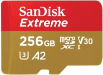 Карта памяти SanDisk microSD  256GB C10 UHS-I U3 R190/W130MB/s Extreme V30