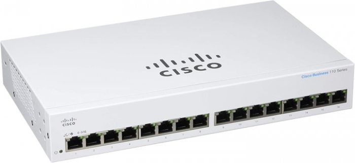 Коммутатор Cisco CBS110 16xGE, Unmanaged