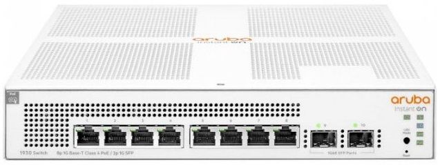 Коммутатор HPE Aruba Instant On 1930, 8xGE, 2xGE SFP ports, PoE+ 124W, LT Warranty