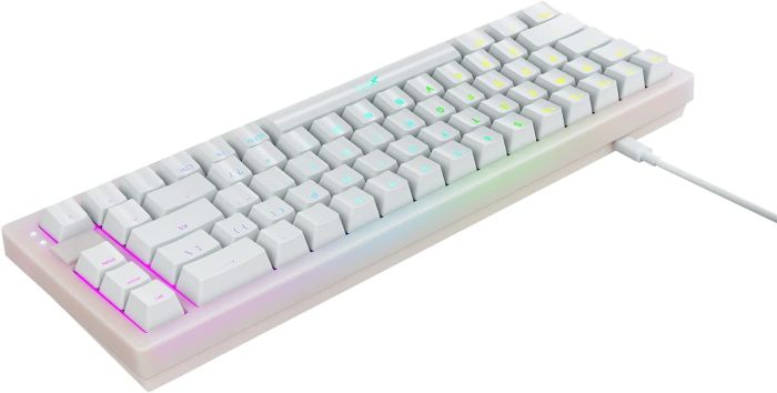 Keyboard mechanical Xtrfy K5 68Key, Kailh Red, USB-A, EN/UA, Hot-swap, RGB, Чорний