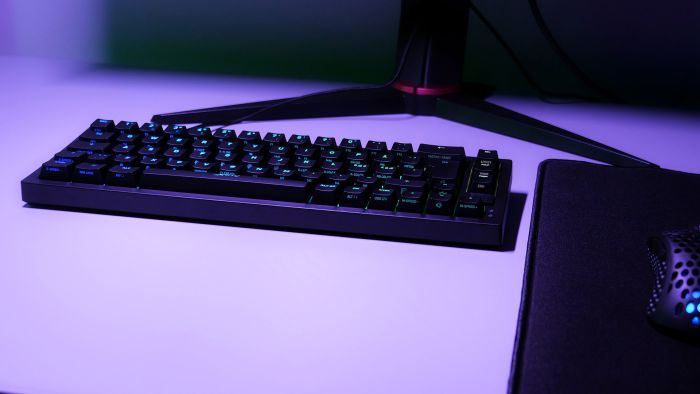 Keyboard mechanical Xtrfy K5 68Key, Kailh Red, USB-A, EN/UA, Hot-swap, RGB, Чорний