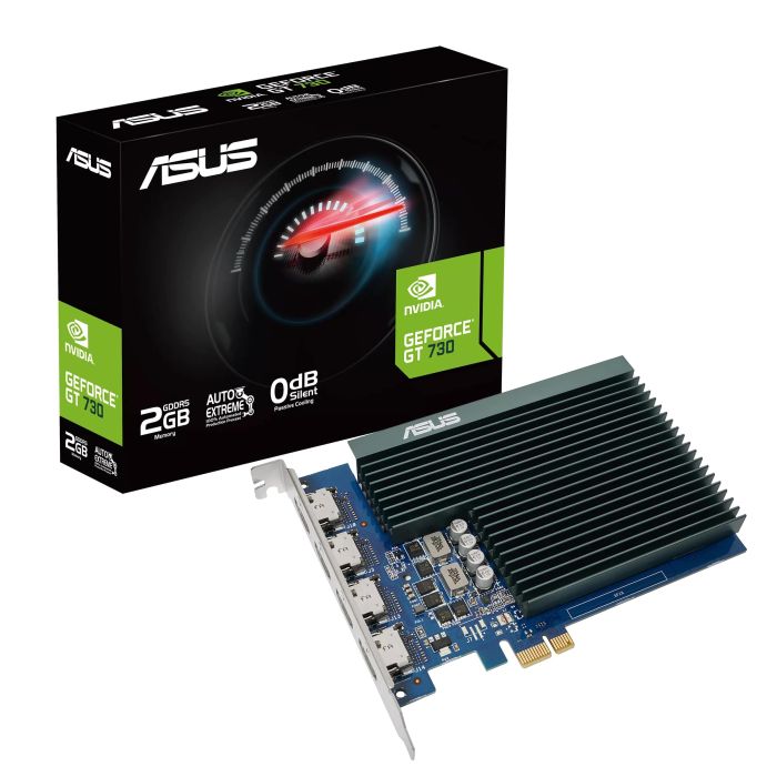 ASUS Graphic Card GeForce GT 730 2GB GDDR5 Silent low profile 4 HDMI GT730-4H-SL-2GD5