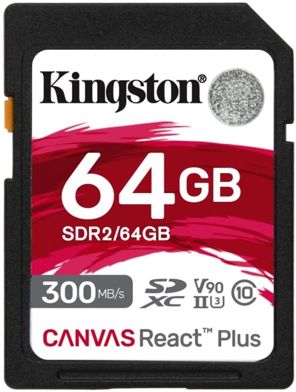 Карта памяти Kingston SD   64GB C10 UHS-II U3 R300/W260MB/s