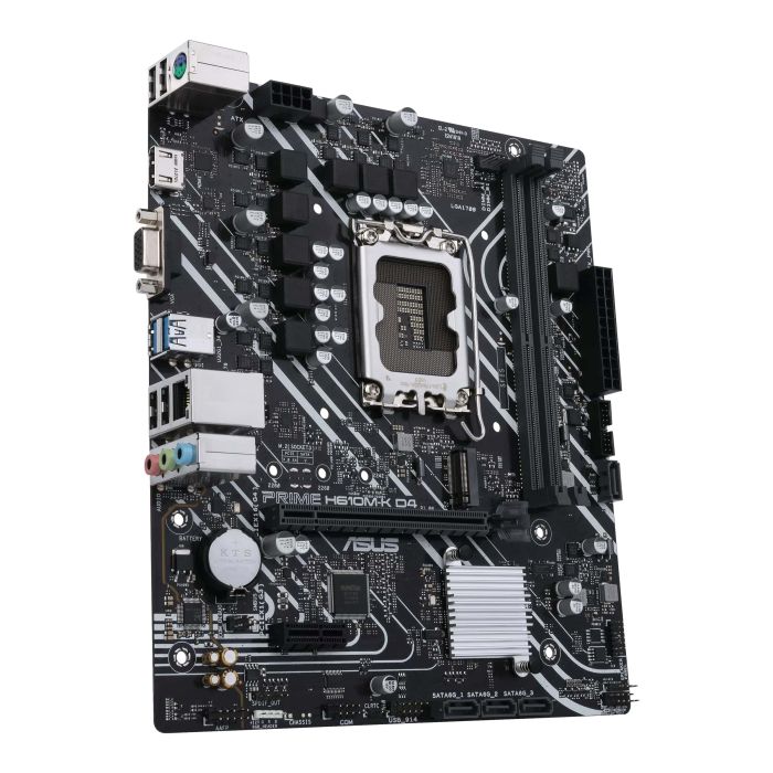 Материнcкая плата ASUS PRIME H610M-K D4 s1700 H610 2xDDR4 M.2 HDMI D-Sub mATX