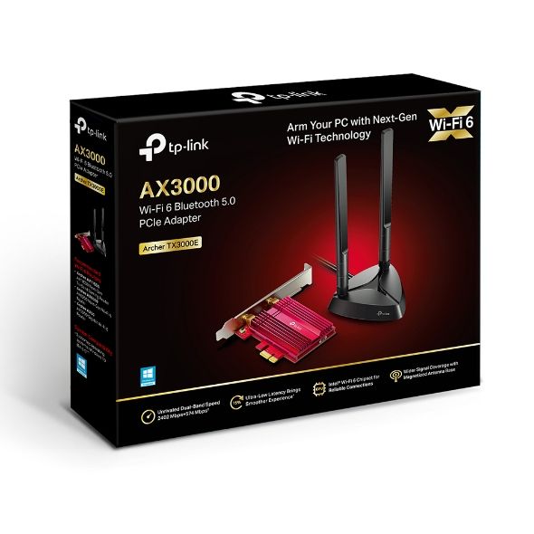 WiFi-адаптер TP-LINK TX3000E AX3000, PCI-Express x1, BT5.0