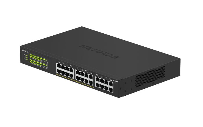 Комутатор NETGEAR GS324P 24xGE (16xPoE), 190Вт, Некерований