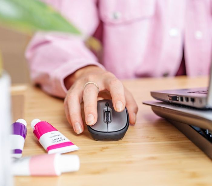 Мышь Trust Yvi+ Silent ECO, WL, Чорний