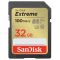 Карта пам'яті SanDisk SD   32GB C10 UHS-I U3 R100/W60MB/s Extreme V30