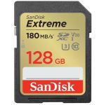 Карта памяти SanDisk SD  128GB C10 UHS-I U3 R180/W90MB/s Extreme V30