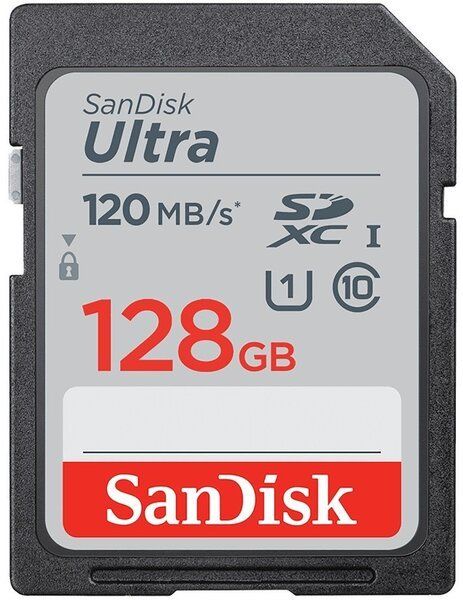 Карта памяти SanDisk SD  128GB C10 UHS-I R140MB/s Ultra