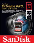 Карта памяти SanDisk SD   32GB C10 UHS-I U3 R100/W90MB/s Extreme Pro V30