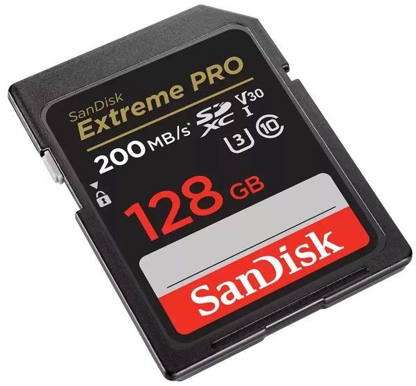 Карта пам'яті SanDisk SD  128GB C10 UHS-I U3 R200/W90MB/s Extreme Pro V30