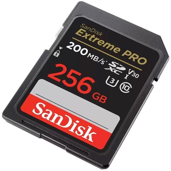Карта памяти SanDisk SD  256GB C10 UHS-I U3 R200/W140MB/s Extreme Pro V30