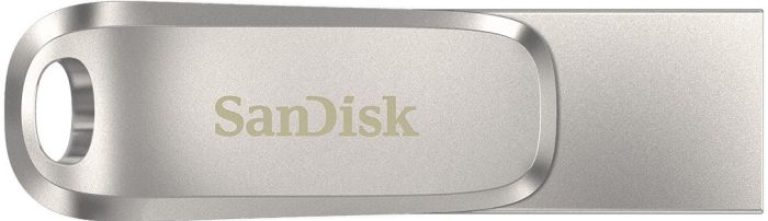 SanDisk   64GB USB 3.1 Type-A + Type-C Dual Drive Luxe Silver
