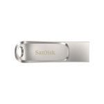 Накопитель SanDisk  128GB USB 3.1 Type-A + Type-C Dual Drive Luxe Серебристый