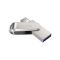 SanDisk  128GB USB 3.1 Type-A + Type-C Dual Drive Luxe Silver