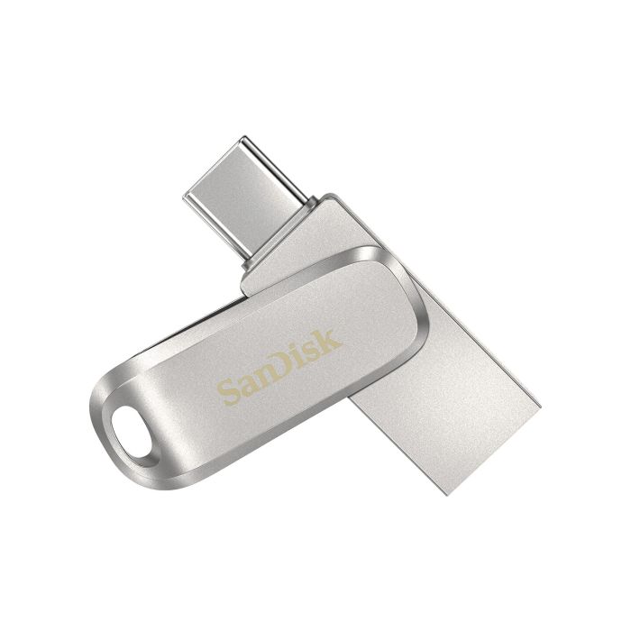 SanDisk  128GB USB 3.1 Type-A + Type-C Dual Drive Luxe Silver
