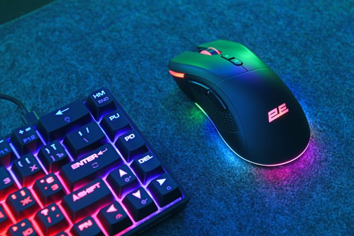 Миша 2E GAMING MG350 WL, RGB, USB-A/WL, чорний