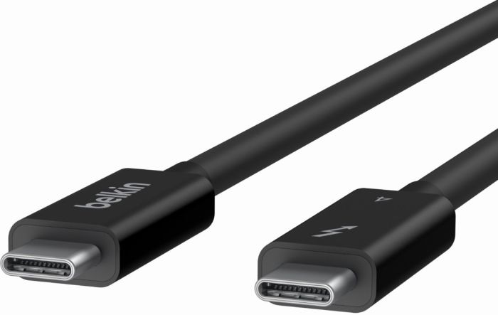 Кабель USB-C > USB-C заряджання/синхронізації Belkin 2м, 100Вт, Type-C Thunderbolt 4, 40Гбс, чорний