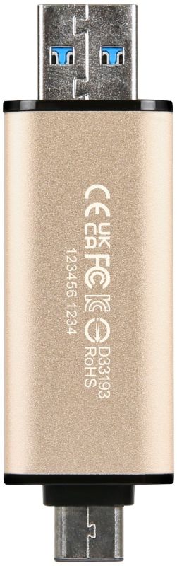 Накопитель Transcend 256GB USB 3.2 Type-A + Type-C JetFlash 930 R420/W400MB/s Чёрный