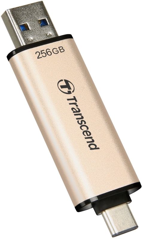 Накопитель Transcend 256GB USB 3.2 Type-A + Type-C JetFlash 930 R420/W400MB/s Чёрный