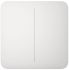 Ajax SoloButton 2-gang for LightSwitch, Jeweler, wireless, white