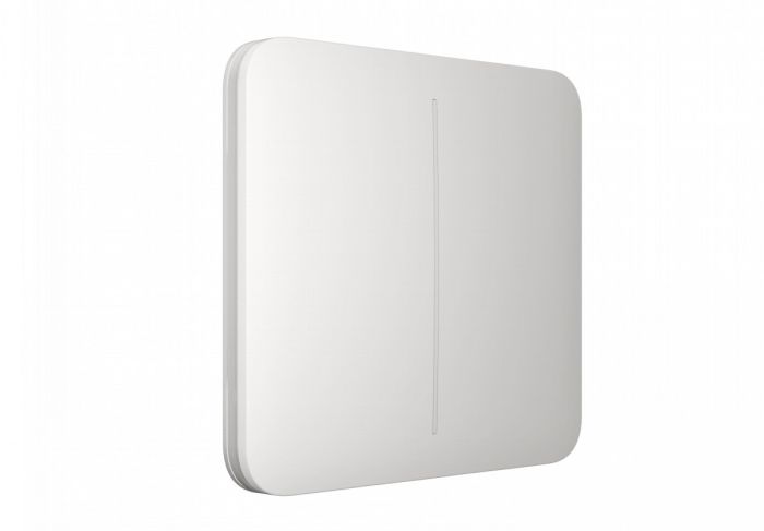 Кнопка для двухклавишного выключателя Ajax SoloButton 2-gang for LightSwitch, Jeweler, беспроводной, белый