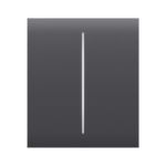 Кнопка центральна для двоклавішного вимикача Ajax CenterButton 2-gang for LightSwitch, Jeweler, бездротовий, graphite