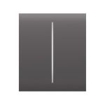 Кнопка центральна для двоклавішного вимикача Ajax CenterButton 2-gang for LightSwitch, Jeweler, бездротовий, grey