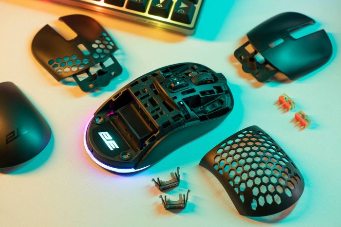 Мышь 2E GAMING HyperDrive Pro WL, RGB, USB-A/WL, чёрный