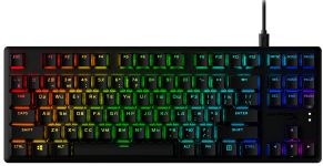 Клавіатура механічна HyperX Alloy Origins Core PBT 87key, AqUK, USB-A, EN/UA, RGB, чорний