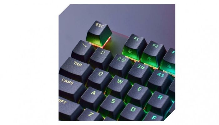 HyperX mechanical keyboard Alloy Origins Core PBT 87key, AqUK, USB-A, EN/UA, RGB, black