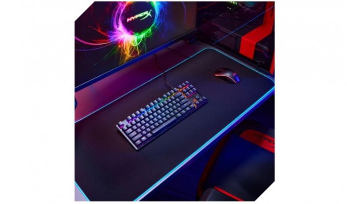 HyperX mechanical keyboard Alloy Origins Core PBT 87key, AqUK, USB-A, EN/UA, RGB, black