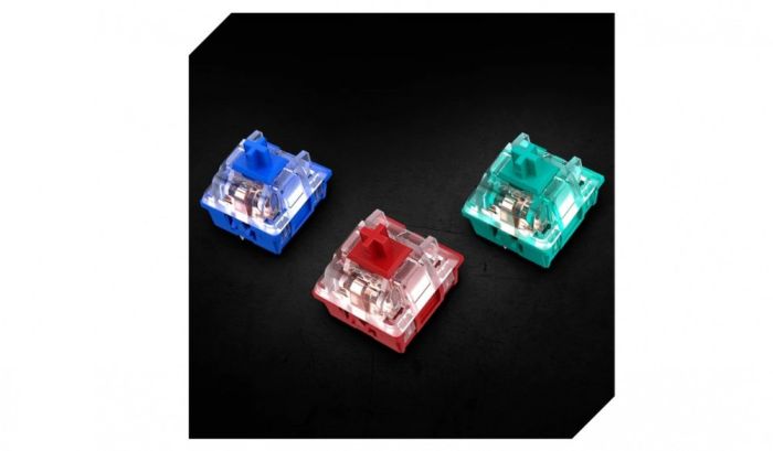 HyperX mechanical keyboard Alloy Origins PBT 104key, Red, USB-A, EN/UA, RGB, black