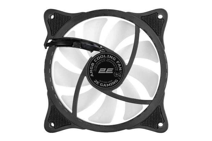 2E GAMING Case Fan F120OI-ARGB, 120mm, 1200rpm, 3pin, 3pin +5VARGB, 25.3dBa, black