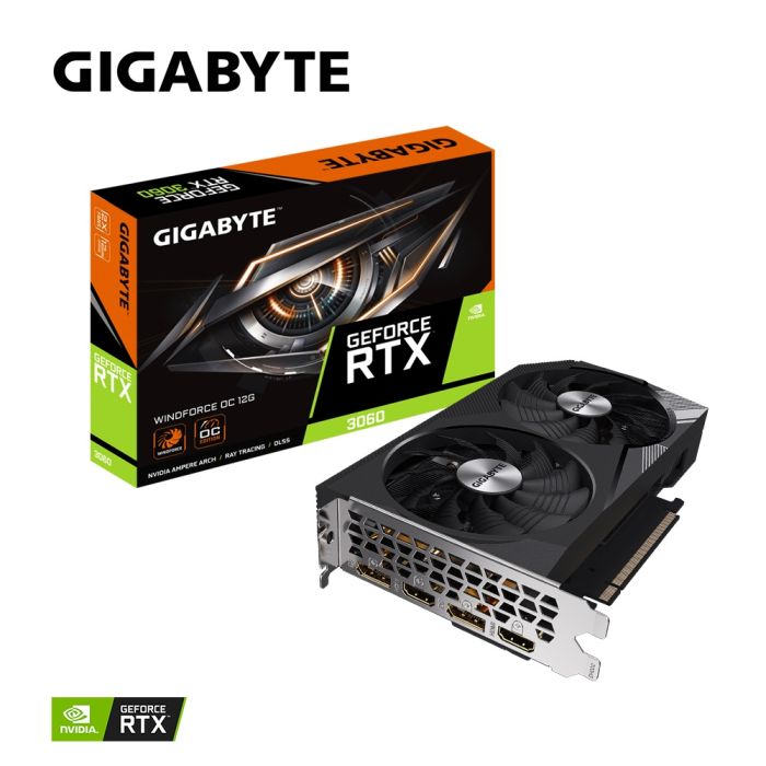 Видеокарта GIGABYTE GeForce RTX 3060 12GB GDDR6 WINDFORCE OC