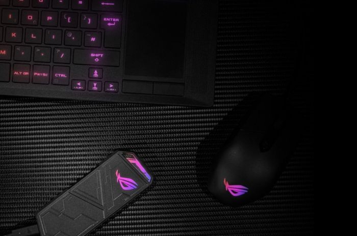 Портативний корпус ASUS для SSD ROG STRIX ARION ESD-S1C/BLK/G/AS PCIe NVMe M.2 2230/2242/2260/2280 USB Type-C 3.2 Gen 2x1