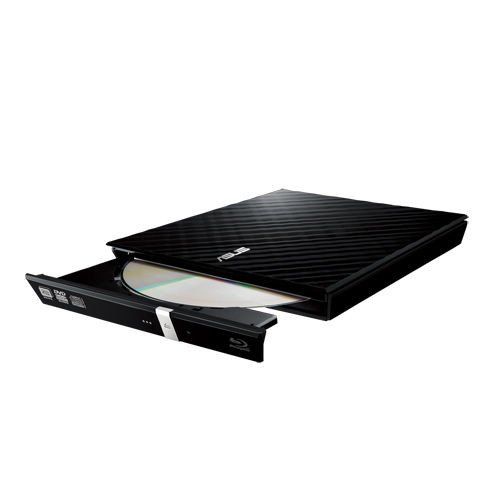Привод оптический портативный ASUS SDRW-08D2S-U LITE DVD+-R/RW burner USB2.0 чёрный Retail Box Slim