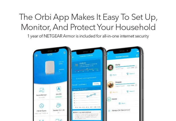 Система WiFi-Mesh NETGEAR Orbi RBK762S AX5400, 2мод, білий