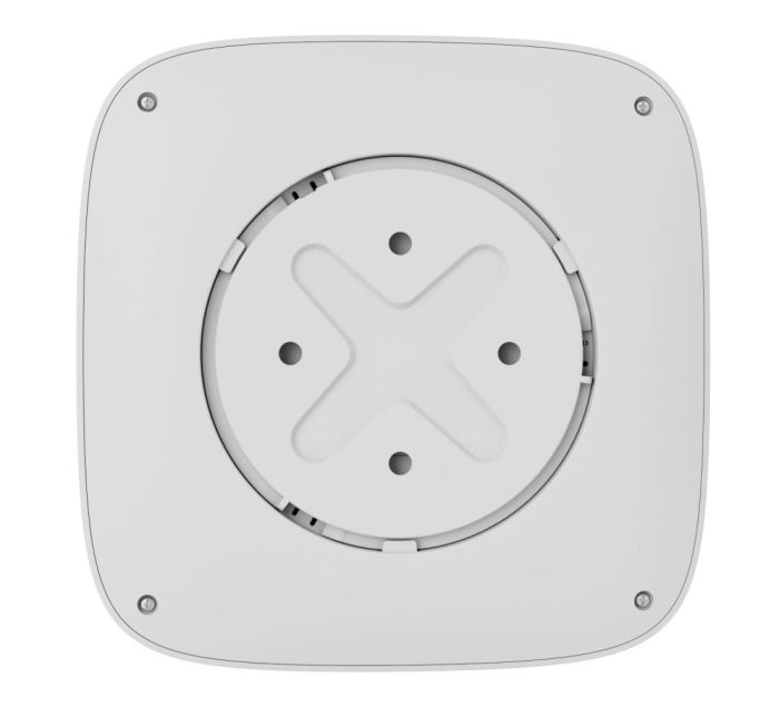 Датчик диму та температури Ajax FireProtect 2 RB Heat Smoke Jeweler, змінна батарея, бездротовий, білий