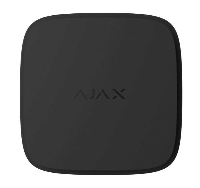 Датчик диму, температури та чадного газу Ajax FireProtect 2 RB Heat Smoke CO Jeweler, змінна батарея, бездротовий, чорний