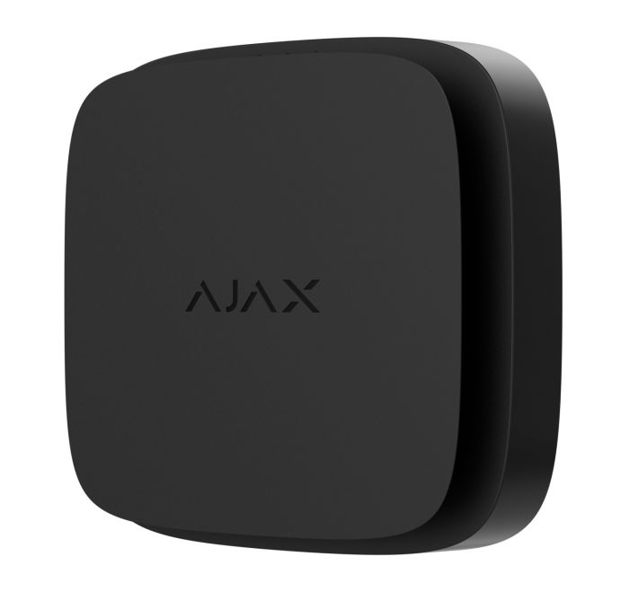 Датчик диму, температури та чадного газу Ajax FireProtect 2 RB Heat Smoke CO Jeweler, змінна батарея, бездротовий, чорний