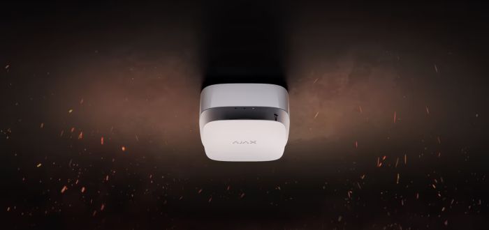 Smoke and temperature sensor Ajax FireProtect 2 SB Heat Smoke Jeweler, non-replaceable battery, wireless, white