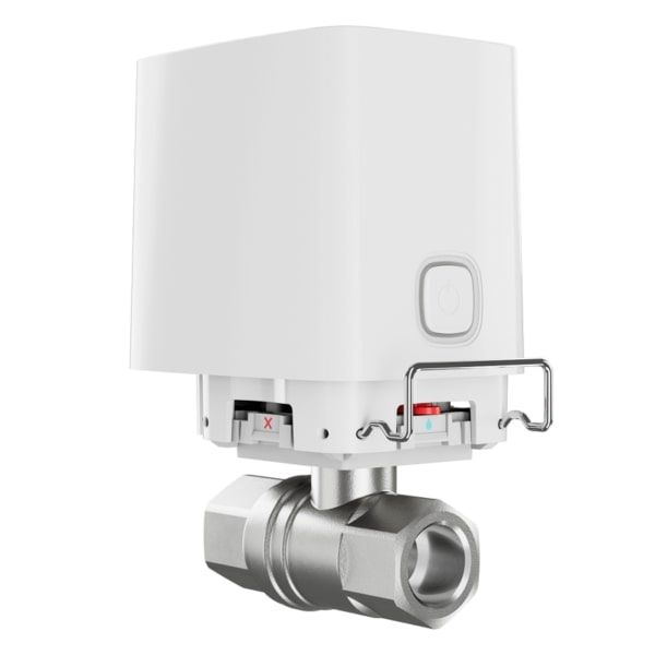 Умный шаровой кран Ajax WaterStop 1/2" Jeweler, беспроводной, белый