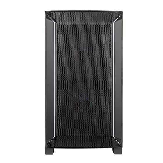 Корпус SilverStone Fara FA312Z-BG без БП 2xUSB3.0 2x140мм ARGB VGA 365мм LCS ready TG Side Panel mATX чёрный